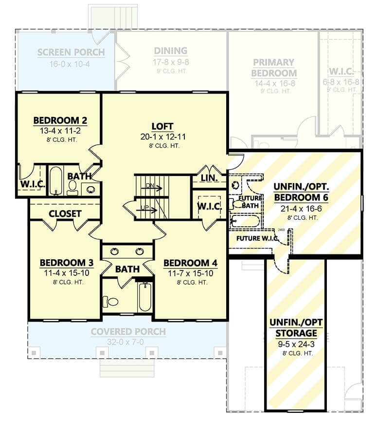 Second Level Floor Plan