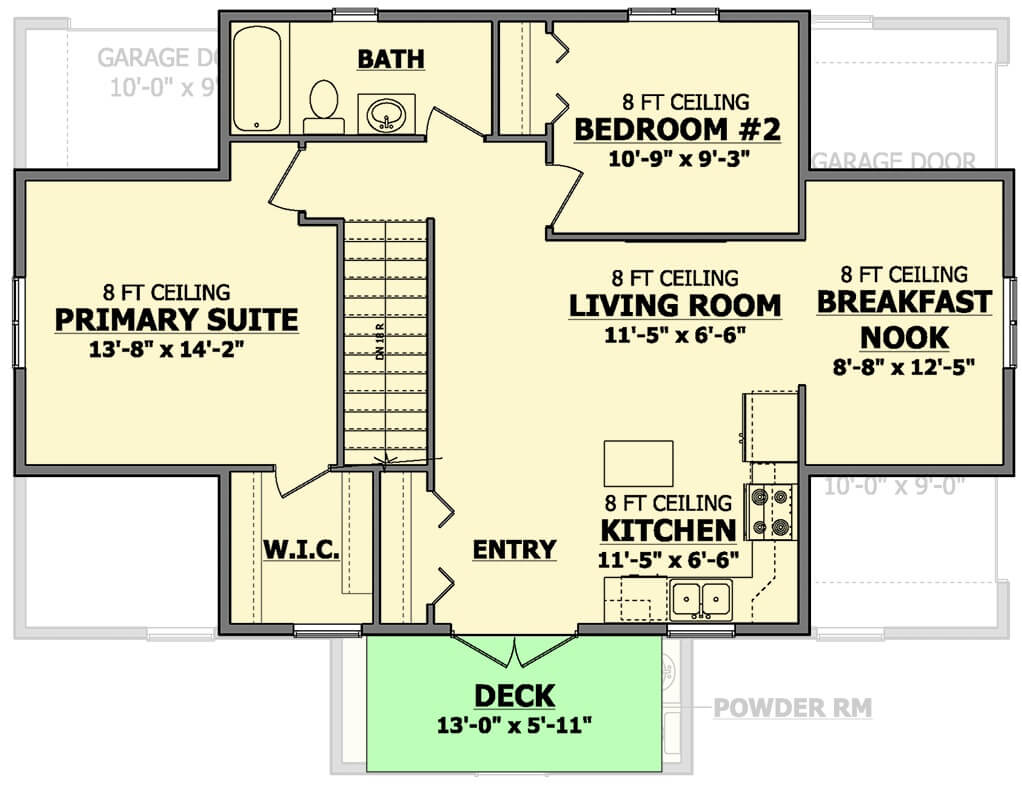 Second Level Floor Plan