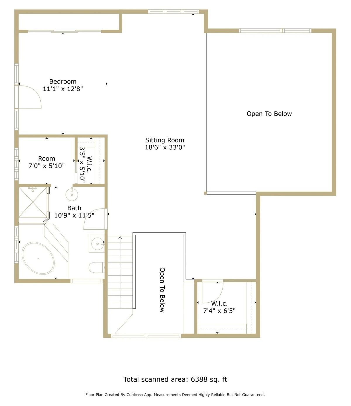 Second Level Floor Plan