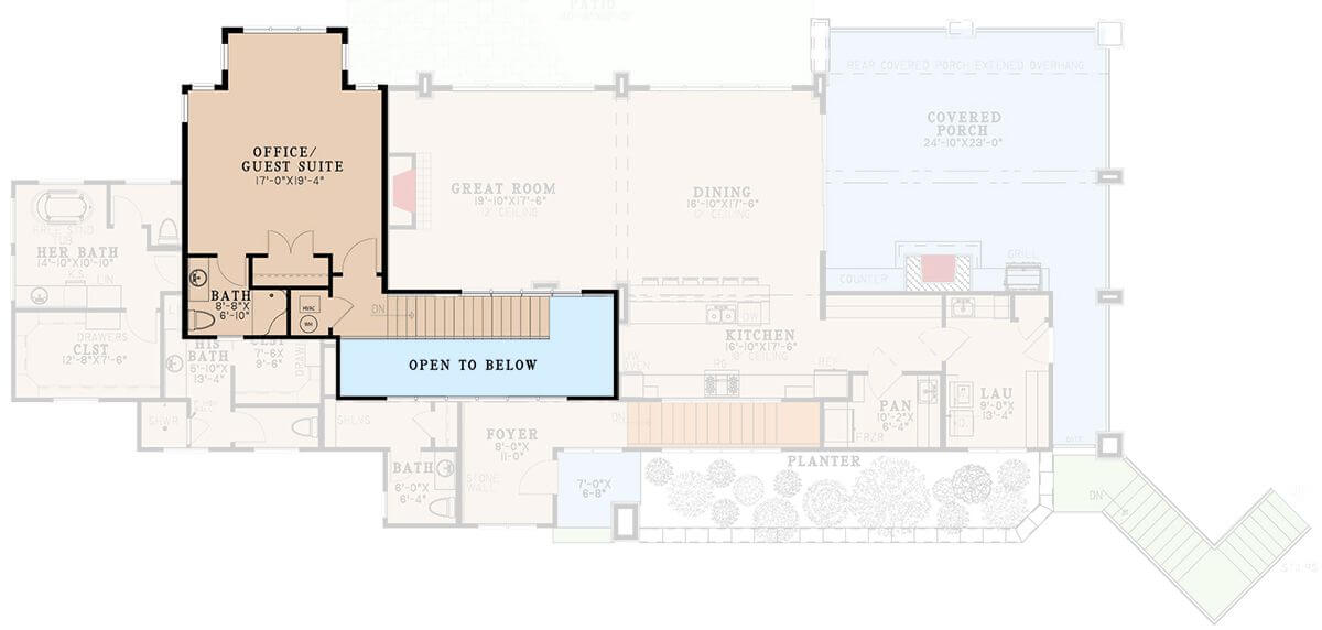 Second Level Floor Plan
