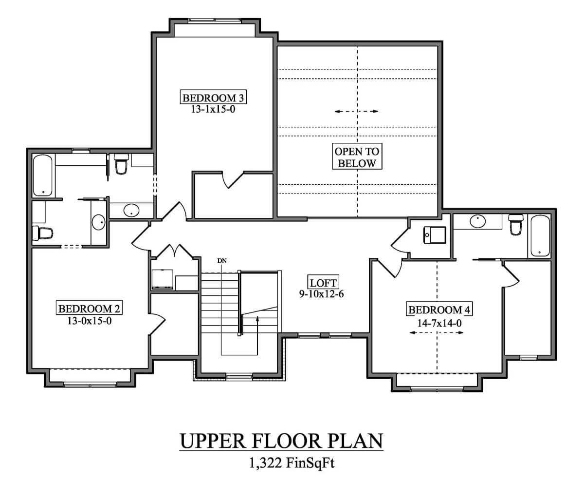 Second Level Floor Plan