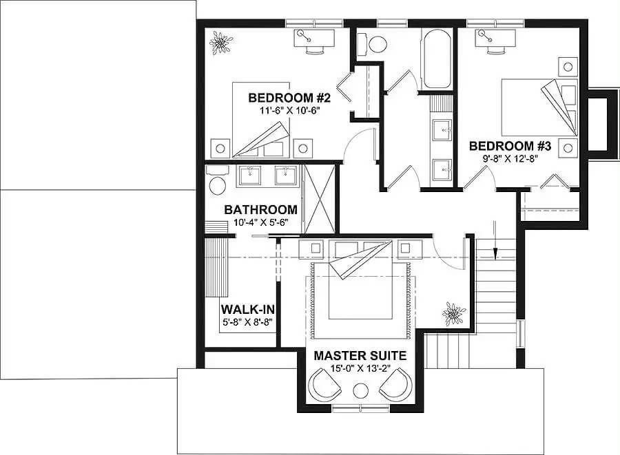 Second Level Floor Plan