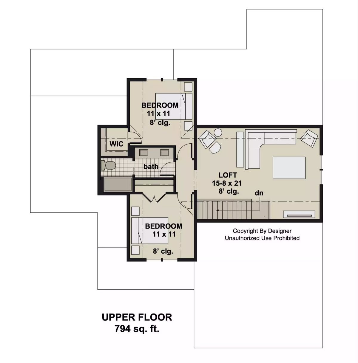 Second Level Floor Plan