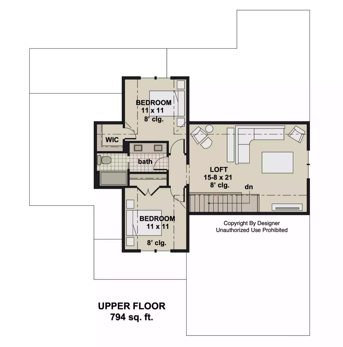 Second Level Floor Plan