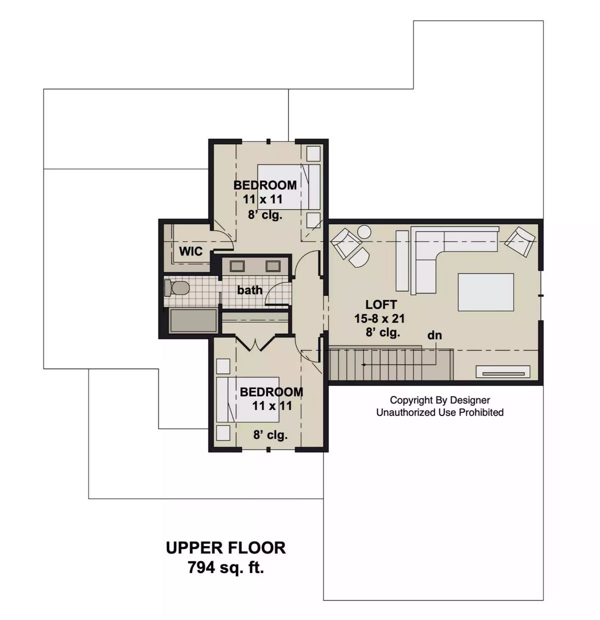 Second Level Floor Plan