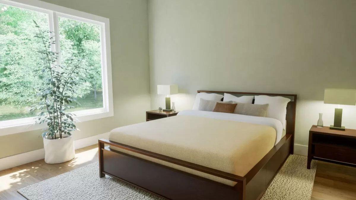 Notice the Clean Lines and Earthy Tones in This Craftsman-Inspired Bedroom