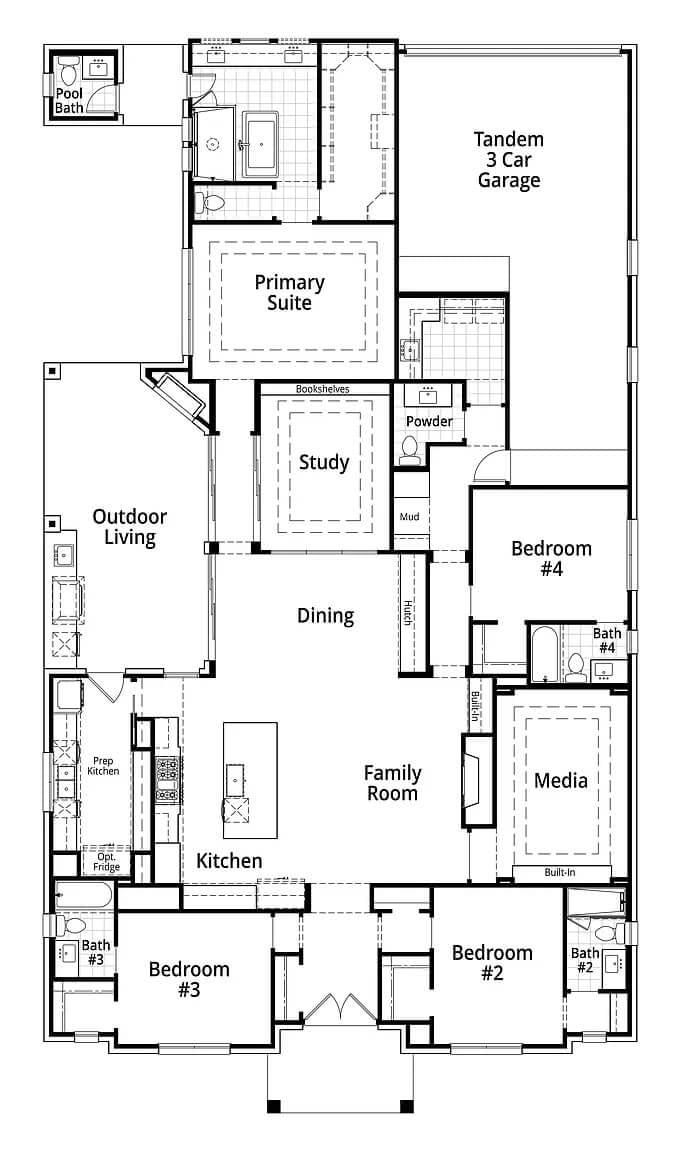 Explore the Spacious Layout Featuring a Versatile Tandem Garage