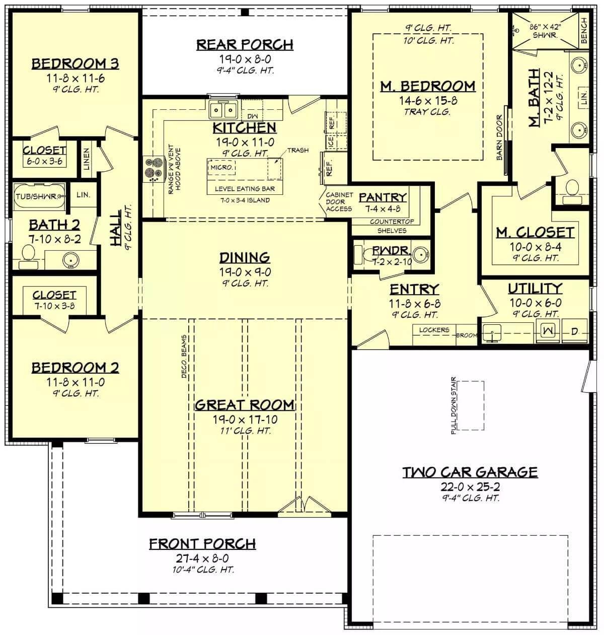 Efficient Floor Plan with a Spacious Great Room and Functional Layout