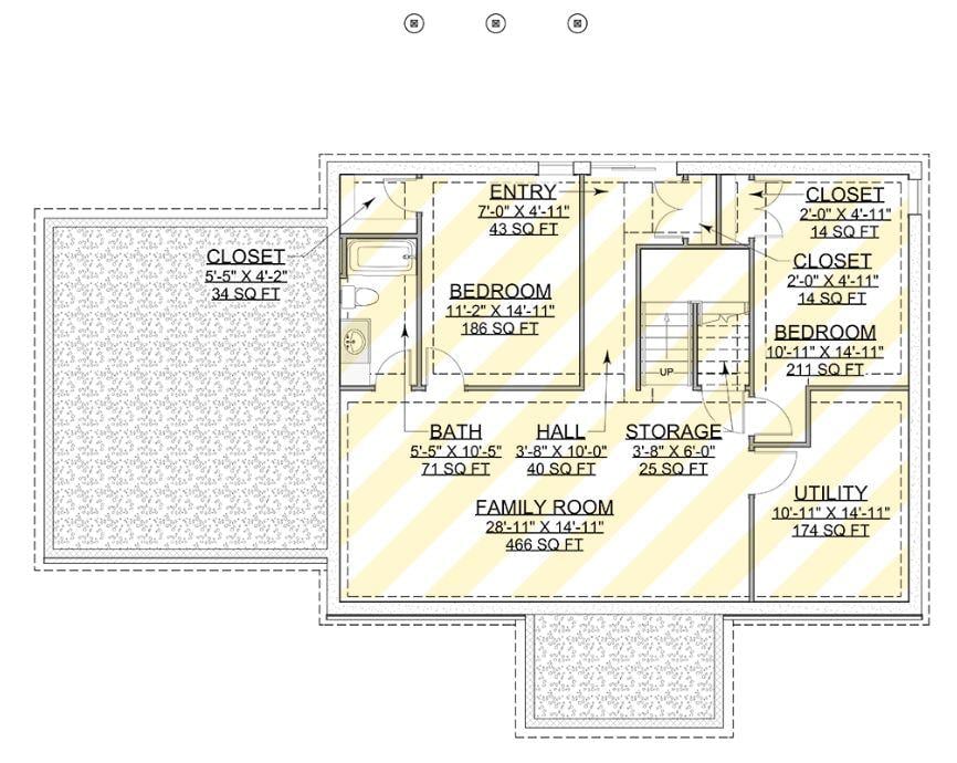 Dive Into the Lower Level Floor Plan Featuring a Spacious Family Room