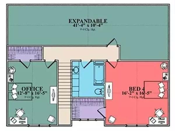 Flexible Upper Floor with Office and Spacious Expandable Area