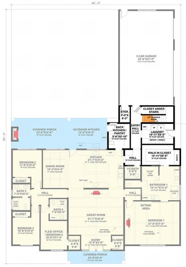 Check Out the Multi-Functional Floor Plan with a Secret Room Under the Stairs