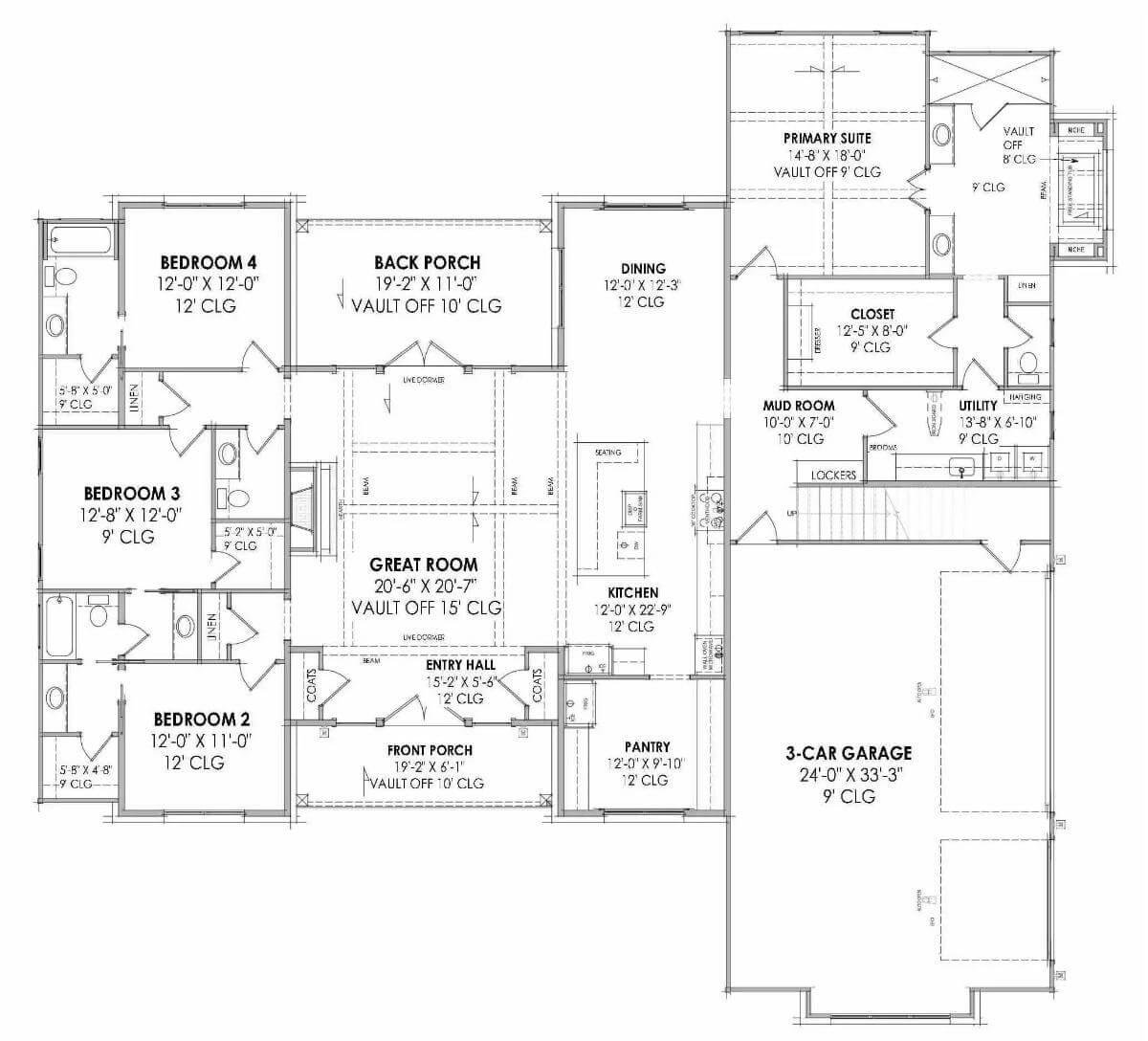 Exploring the Spacious Main Floor with Vaulted Ceilings