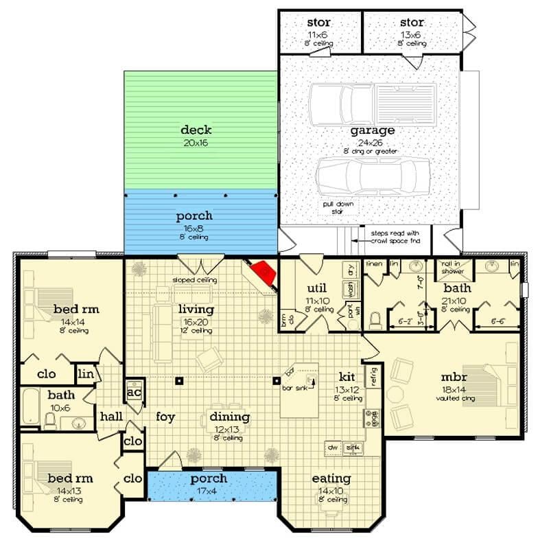 Exploring the Craftsman Floor Plan with a Versatile Layout