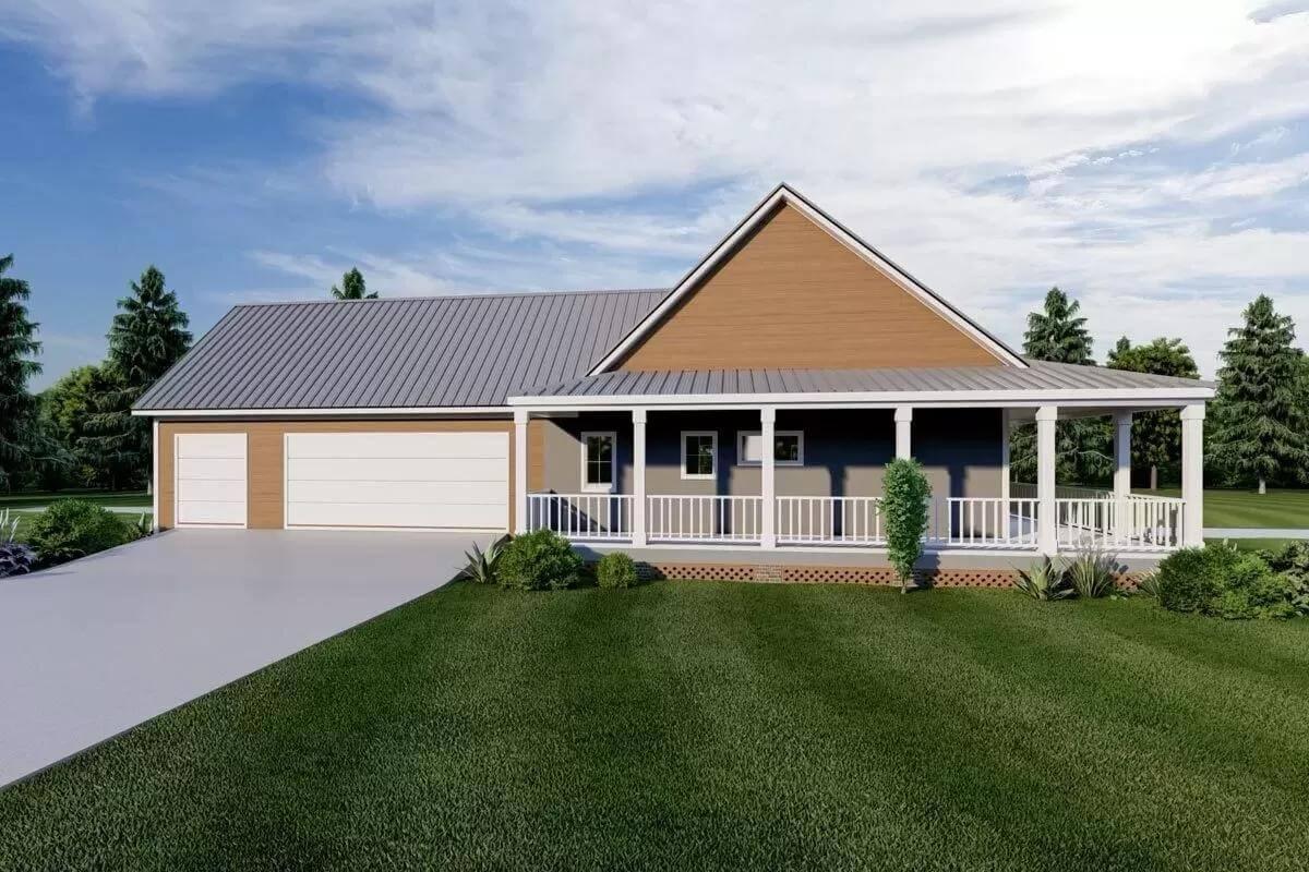 Explore the Balanced Design of This Home with Its Spacious Garage