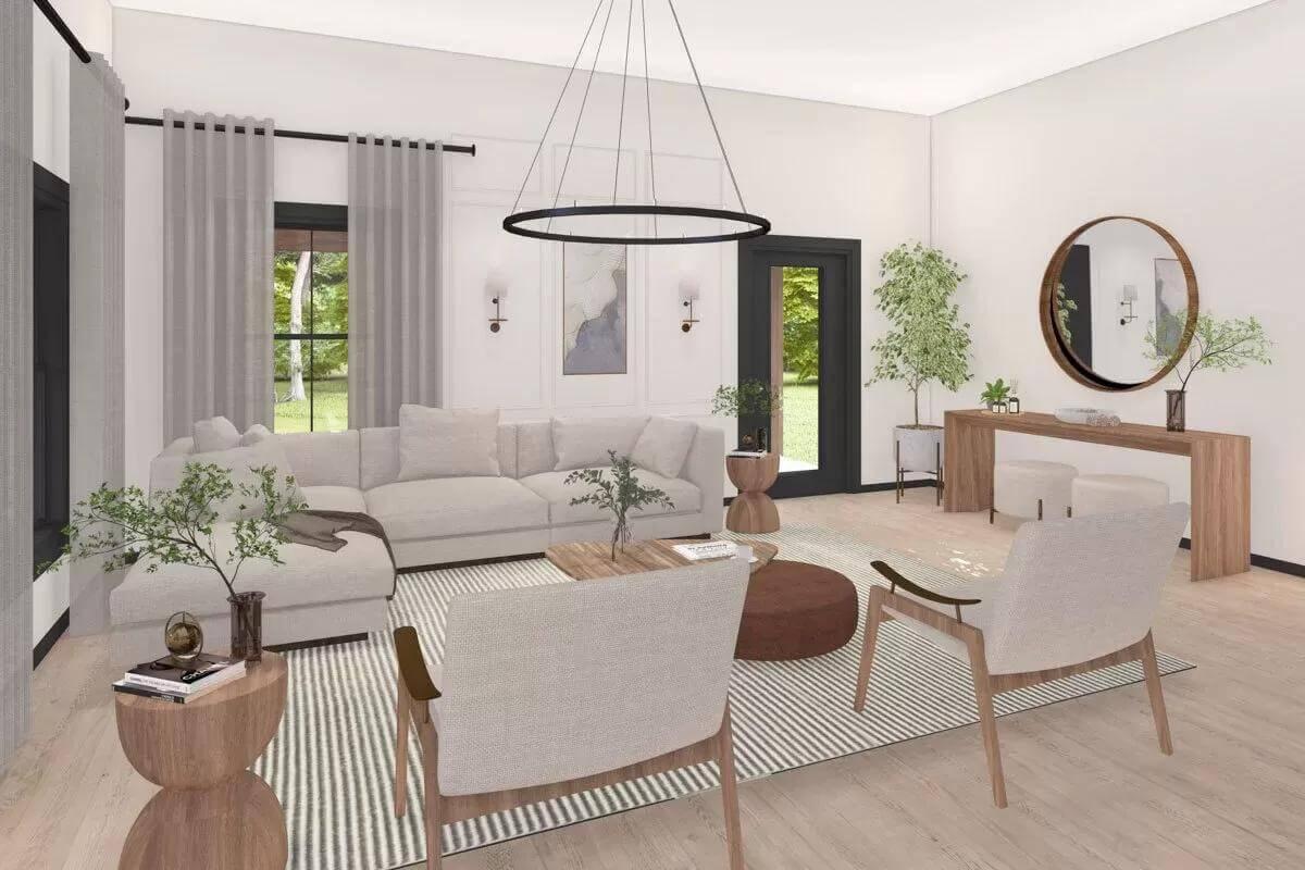 Explore the Subtle Drama of This Living Room