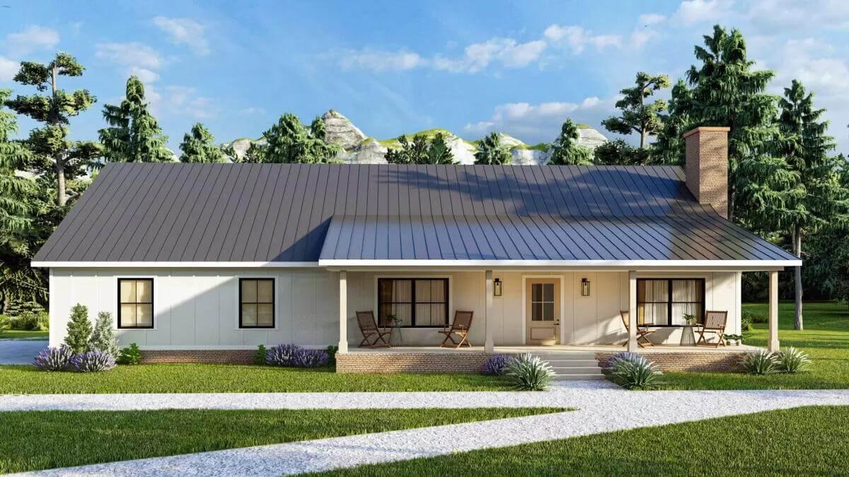 Explore the Classic Charm of This Farmhouse Front Porch