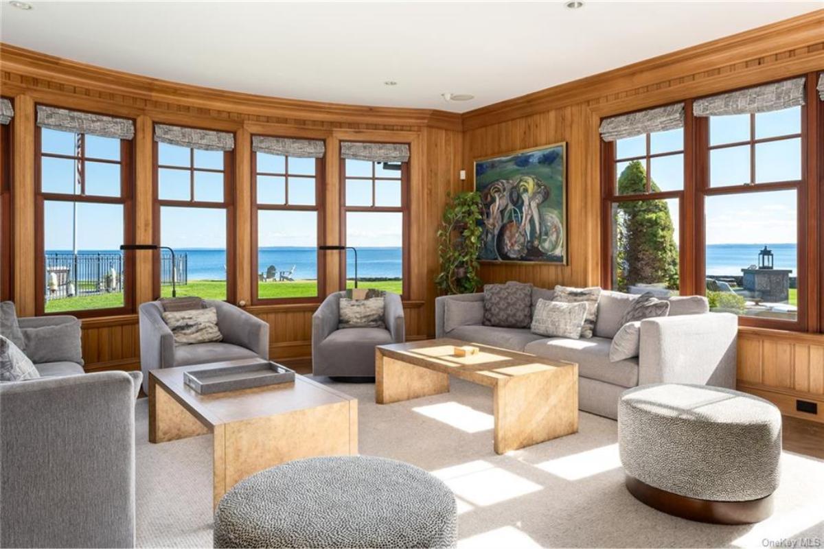 Relax in This Sunlit Living Room with Stunning Ocean Views