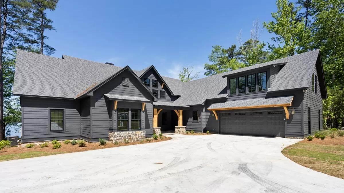 A Classic Craftsman Exterior with Rustic Timber Details