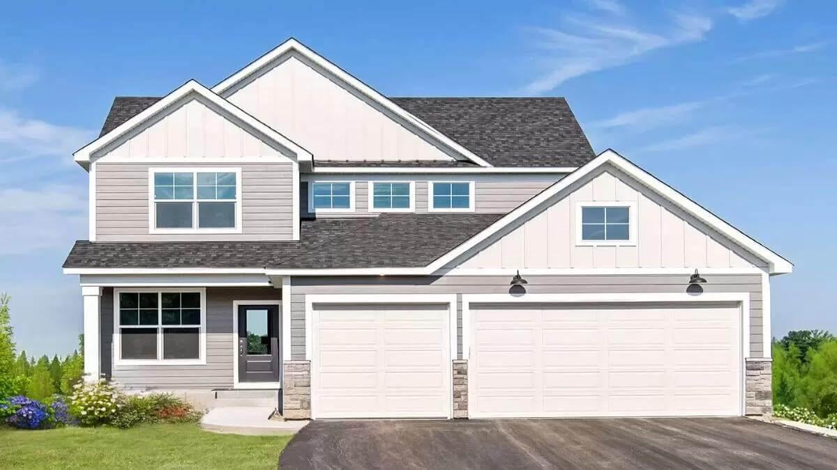 Craftsman-Style Facade with Striking Gable Accents