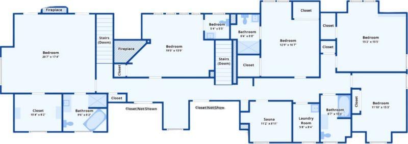 Upper Level with Fireplace and Thoughtful Bedroom Layout