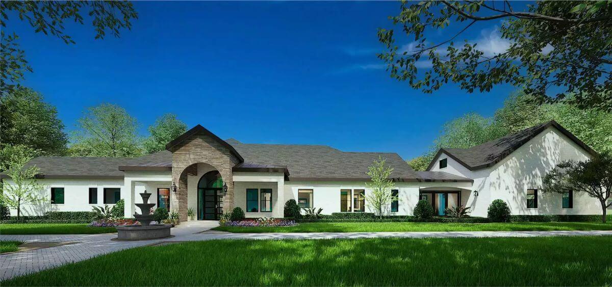 Classic Ranch Home with a Welcoming Central Archway