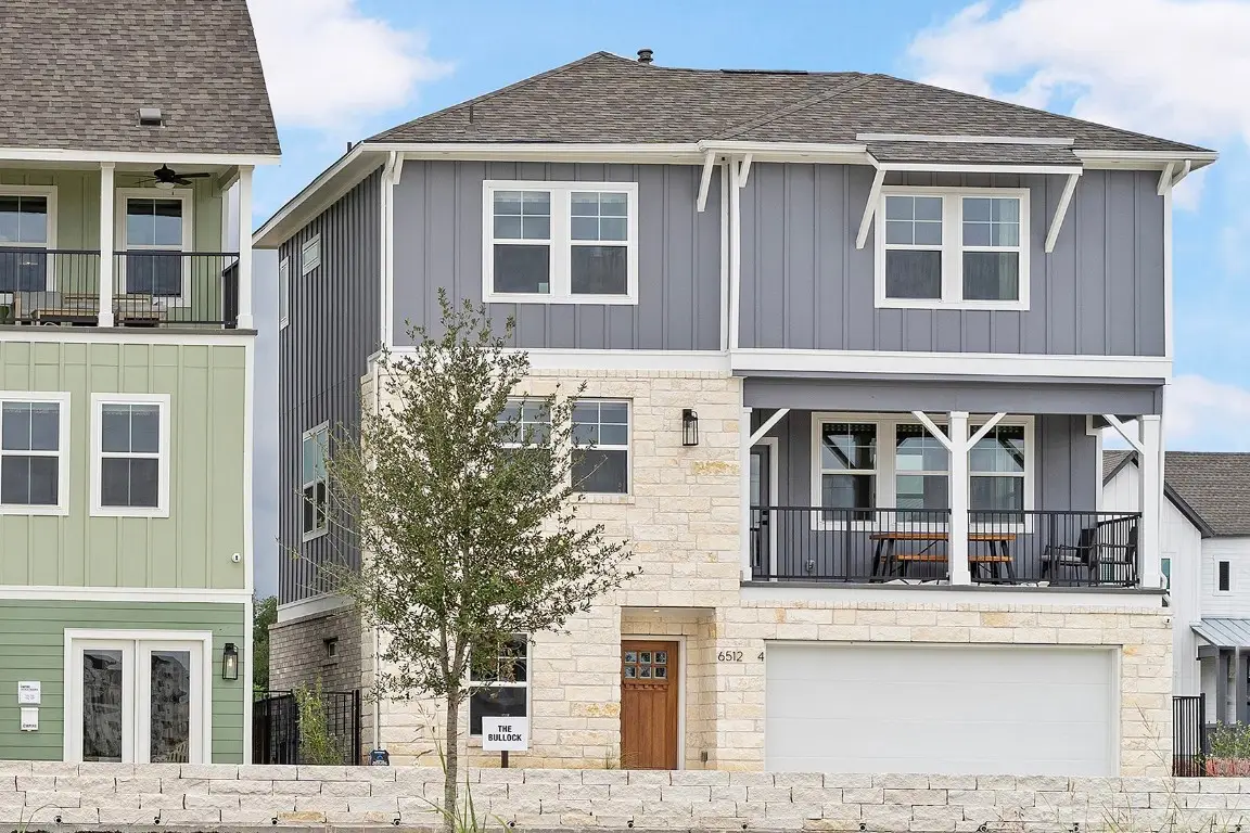 Modern Farmhouse 3-Bedroom Home with Second Floor Deck and 2-Car Attached Garage (2,050 Sq. Ft. Floor Plan)