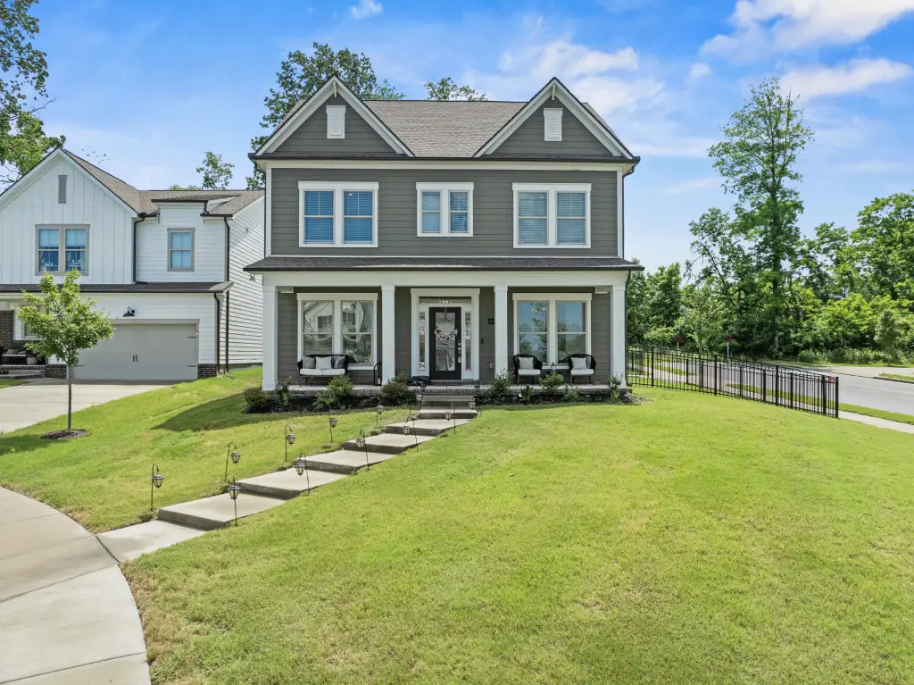 Traditional 4-Bedroom American Home with Front Porch and 2-Car Side Entry Garage (2,847 Sq. Ft. Floor Plan)