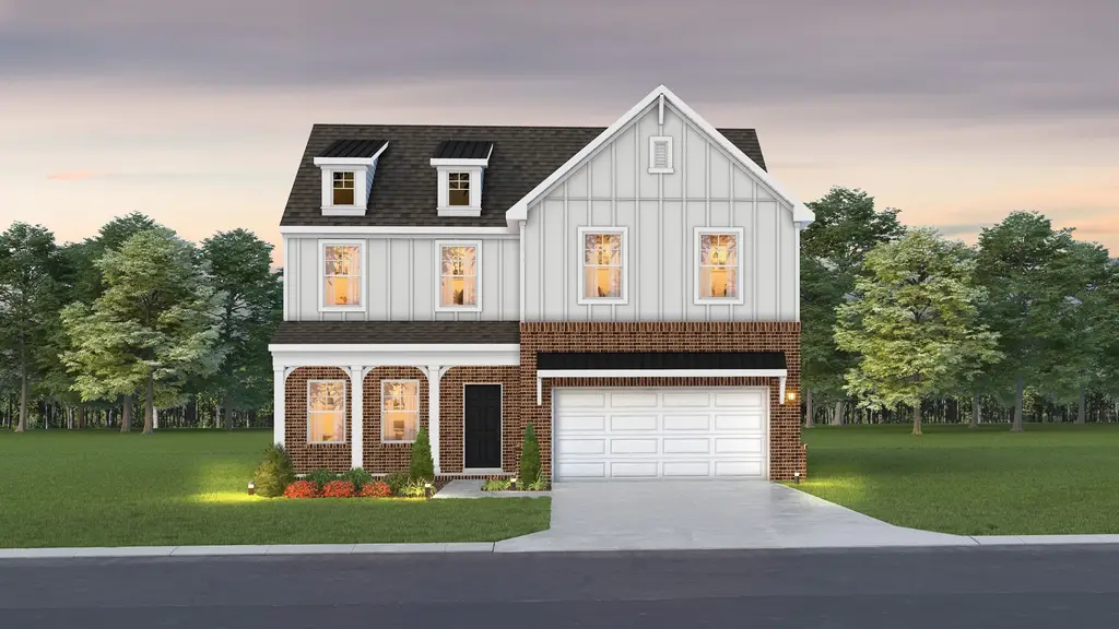 Modern Farmhouse 5-Bedroom Home with Loft and Covered Patio (2,846 Sq. Ft. Floor Plan)