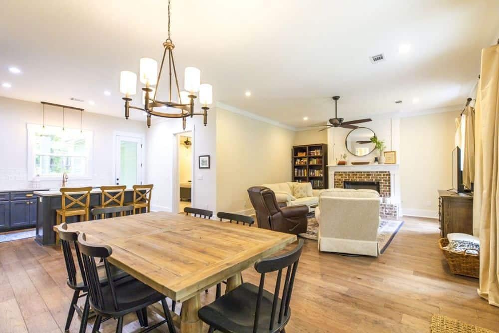 Notice the Harmonious Flow Between Dining and Living Spaces