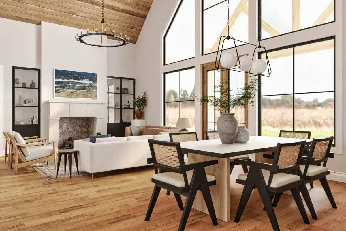 Dining Area and Living Room