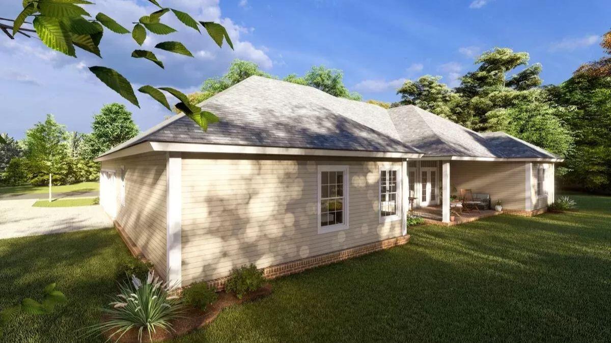 Enjoy the Shaded Patio Beneath These Craftsman Rooflines