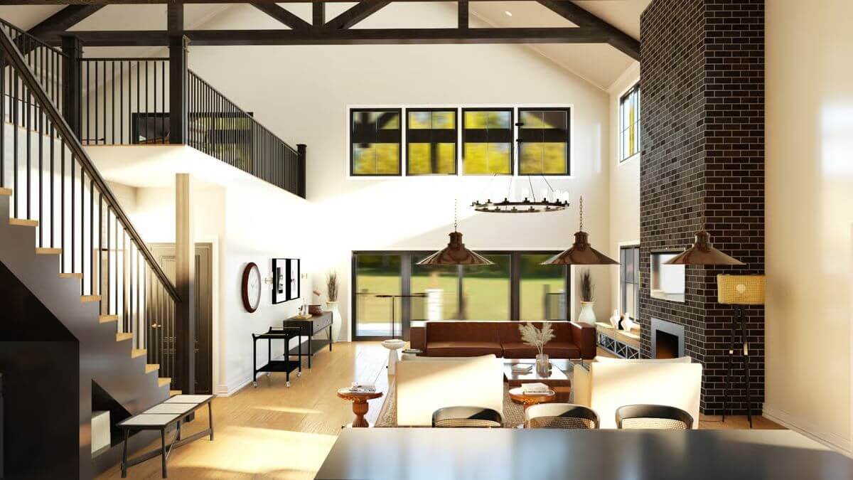 Kitchen and Living Room