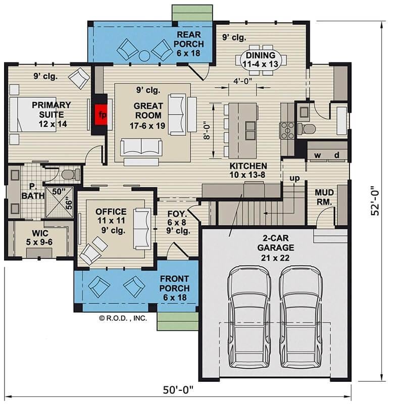Explore the Spacious Great Room Flowing to a Bright Rear Porch