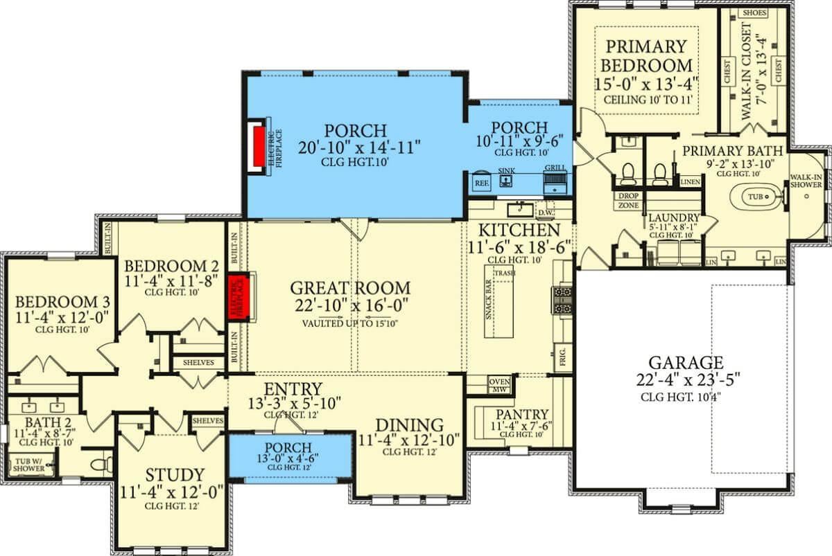 Explore the Expansive Great Room with Vaulted Ceiling