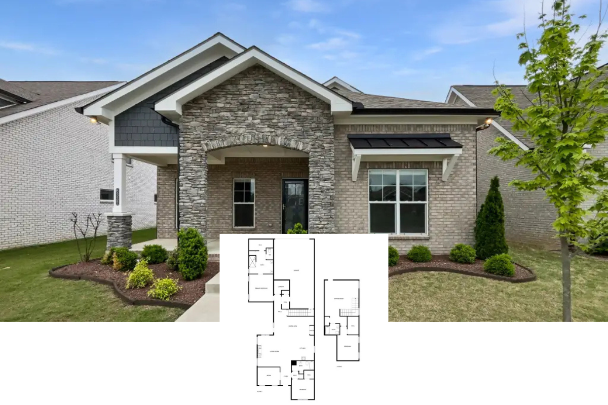 Craftsman-Style 3-Bedroom Home with Open-Concept Living and 2-Car Rear-Entry Garage (2,795 Sq. Ft. Floor Plan)