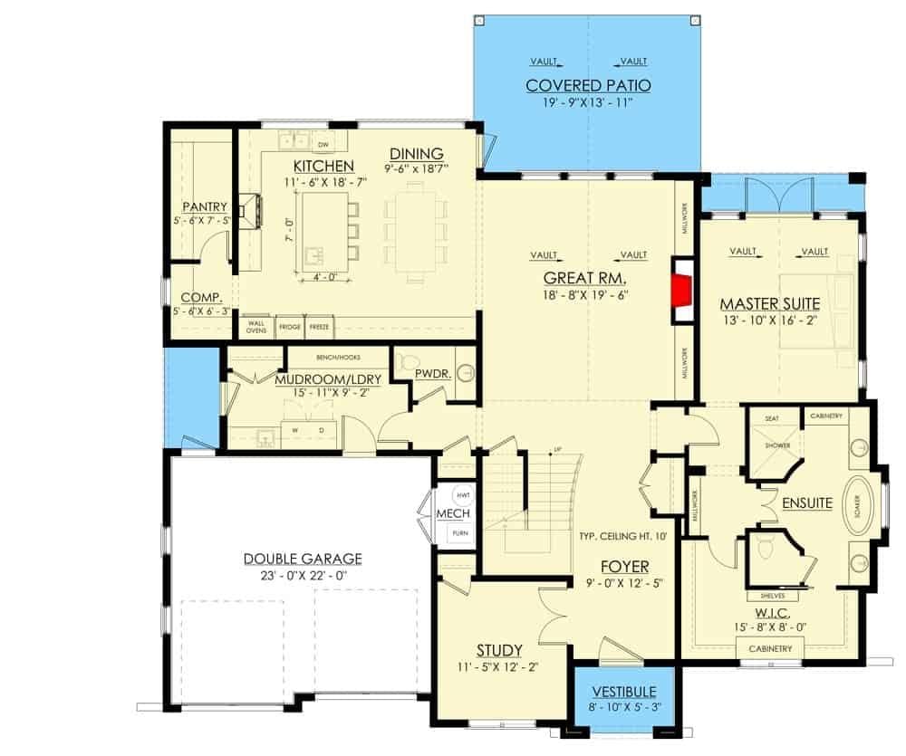 Explore the Spacious Main Floor with a Vaulted Great Room