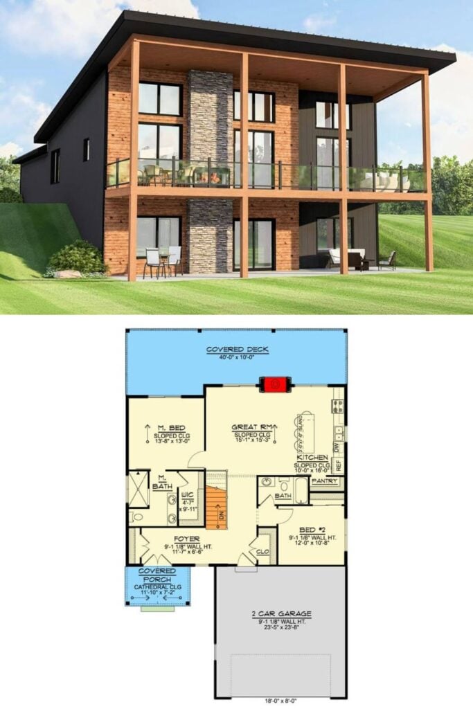 2-Bedroom Lake House with Covered Patio and Walkout Basement (Floor ...