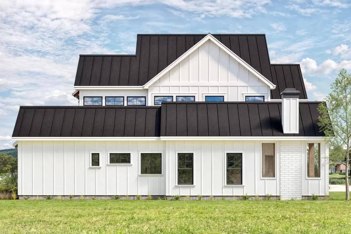 Wow, Notice the Sleek Symmetry and Black Metal Roof