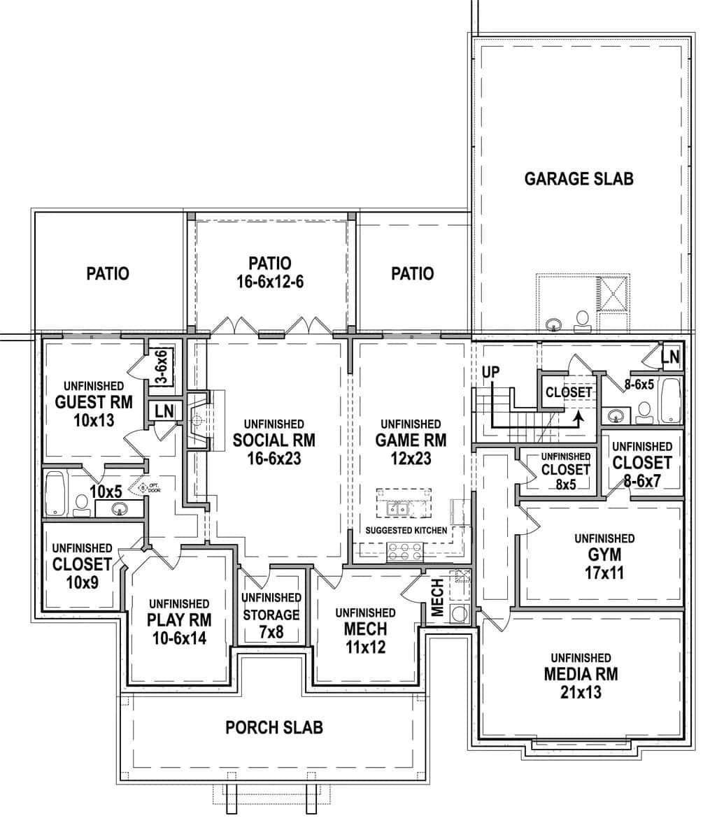 Look at This Flexible Floor Plan Featuring a Spacious Game Room