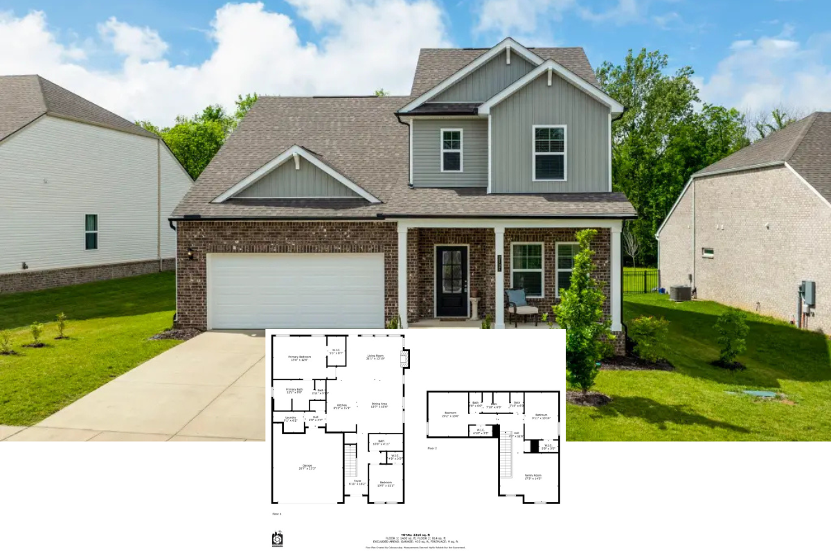 Craftsman-Style 4-Bedroom Home with Open-Concept Layout and Jack and Jill Bathroom (2,392 Sq. Ft. Floor Plan)