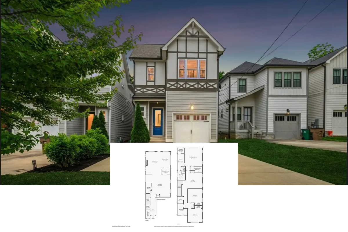 Modern-Style 3-Bedroom Tudor Home with Bonus Room and Screened Porch (2,386 Sq. Ft. Floor Plan)