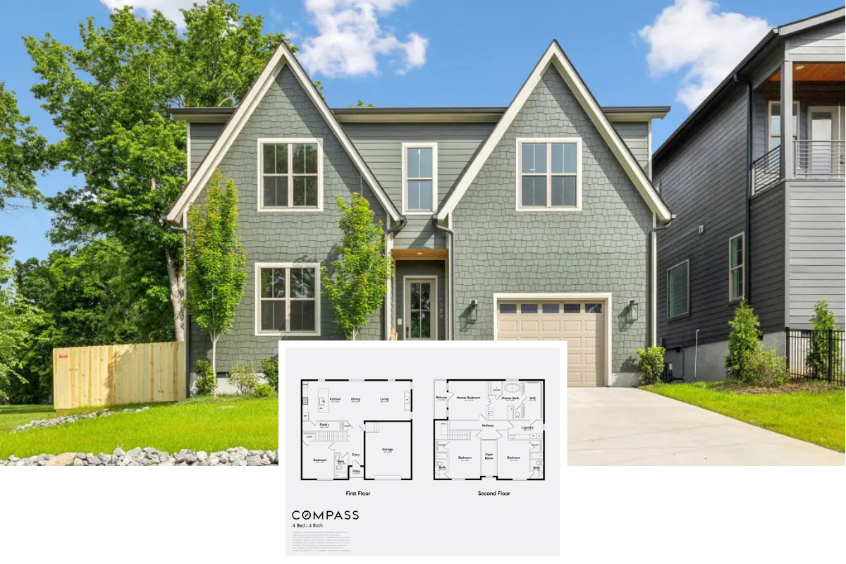 Contemporary 4-Bedroom Tudor Home with Open-Concept Layout and Balcony (2,750 Sq. Ft. Floor Plan)