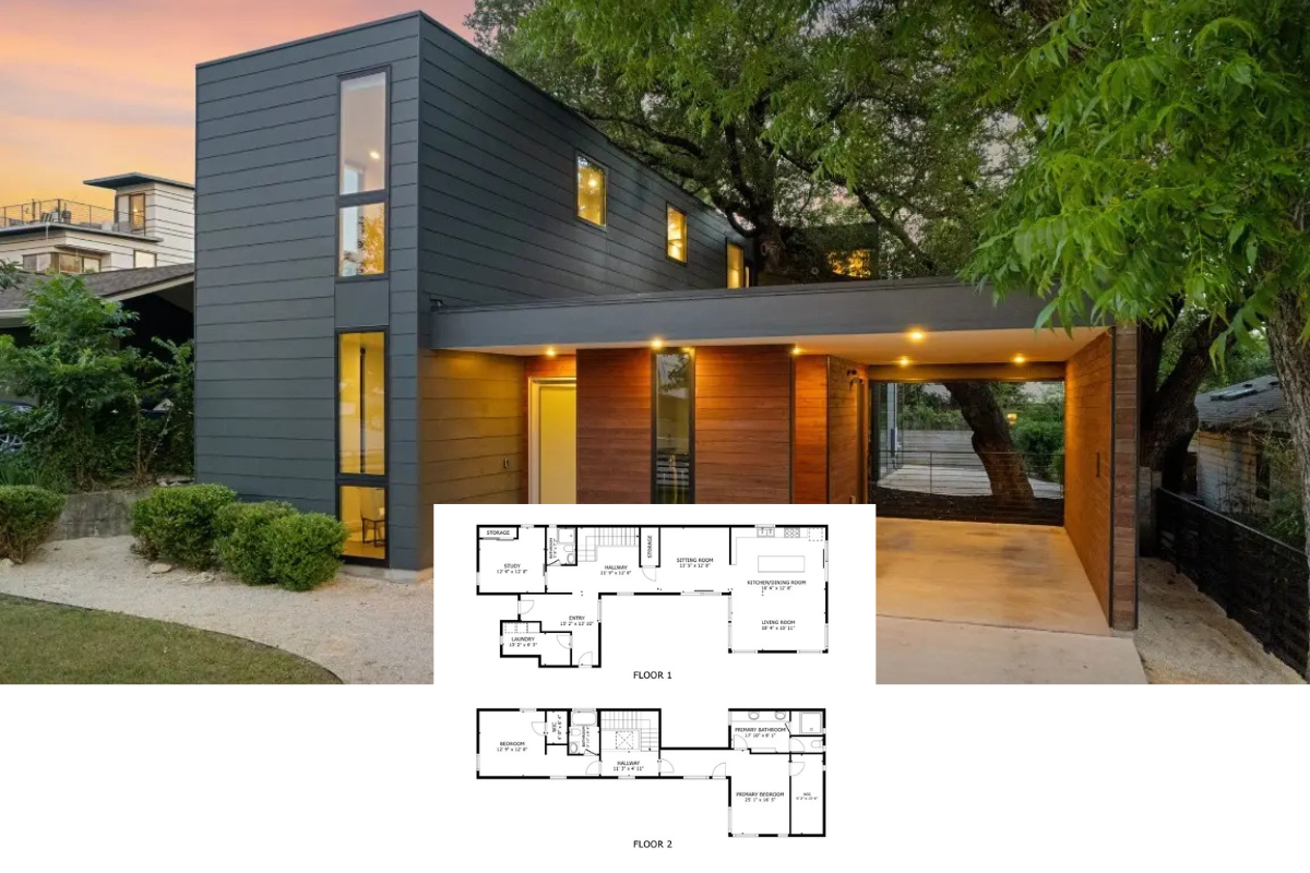 Modern Minimalist 3-Bedroom Home with Private Balcony and Covered Patio (2,331 Sq. Ft. Floor Plan)