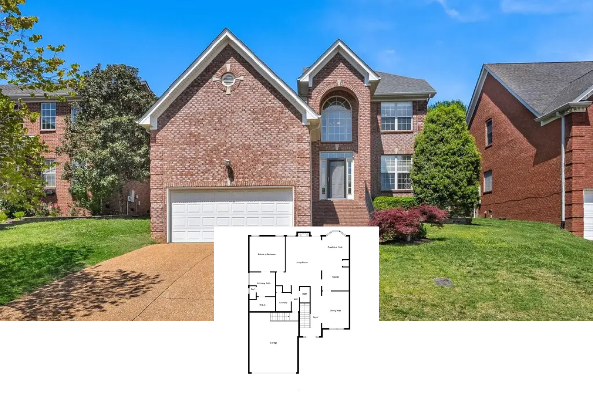 Traditional-Style 4-Bedroom Home with Bonus Room and Two-Story Foyer (2,497 Sq. Ft. Floor Plan)