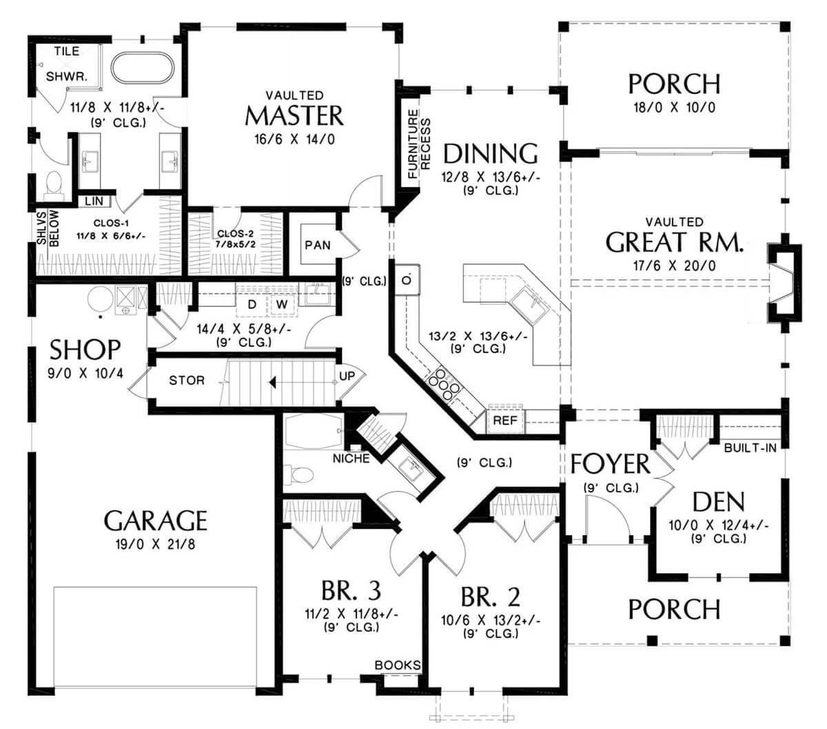 Explore This Thoughtfully Designed Floor Plan with Vaulted Great Room