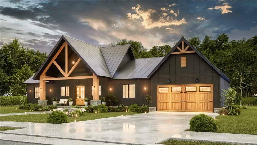 Take In the Striking A-Frame and Bold Black Cladding on This Modern Farmhouse