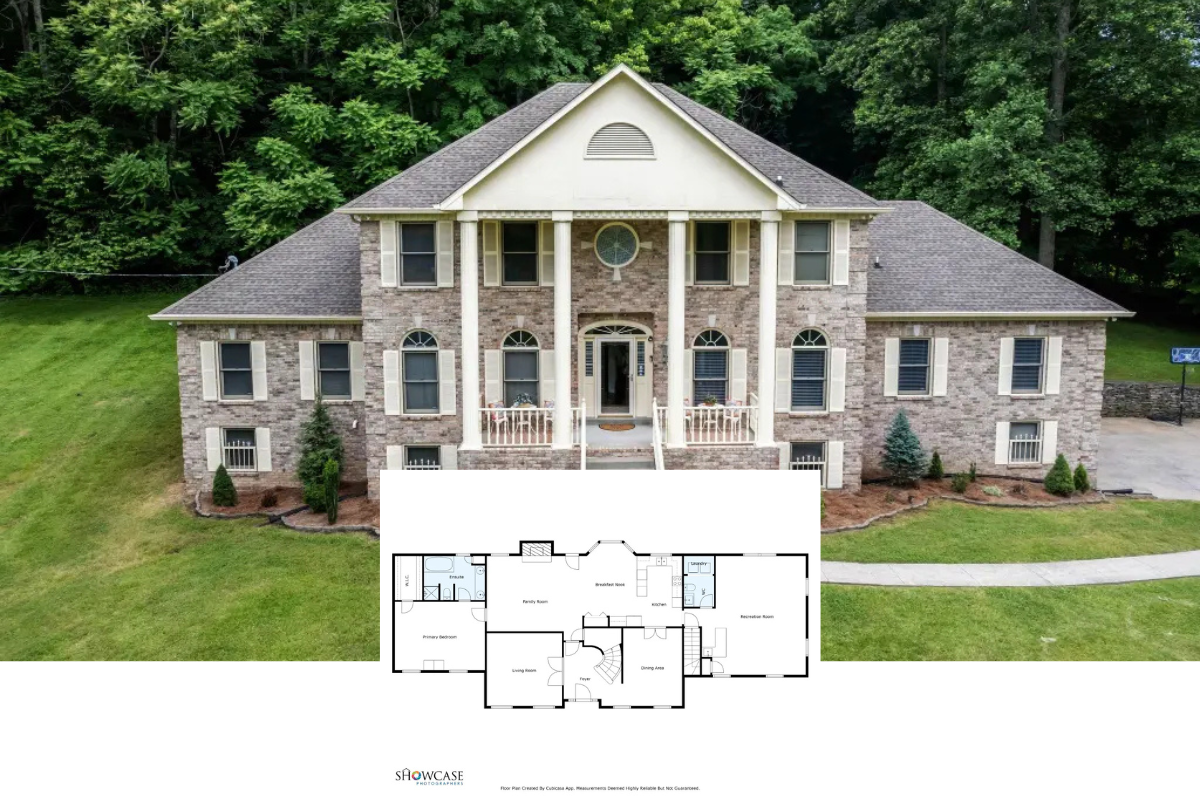 4-Bedroom Traditional-Style Home with Wet Bar and Bonus Room (3,609 Sq. Ft. Floor Plan)