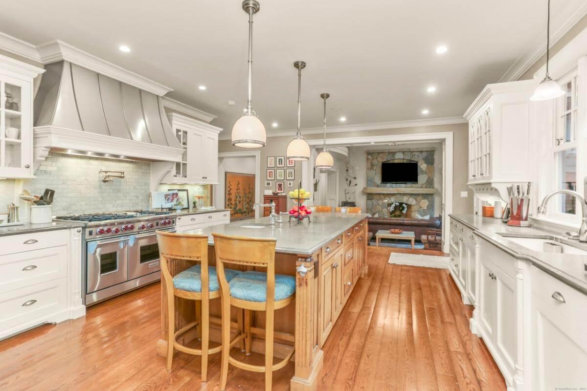 Wow, Look at That Expansive Island in This Craftsman Kitchen