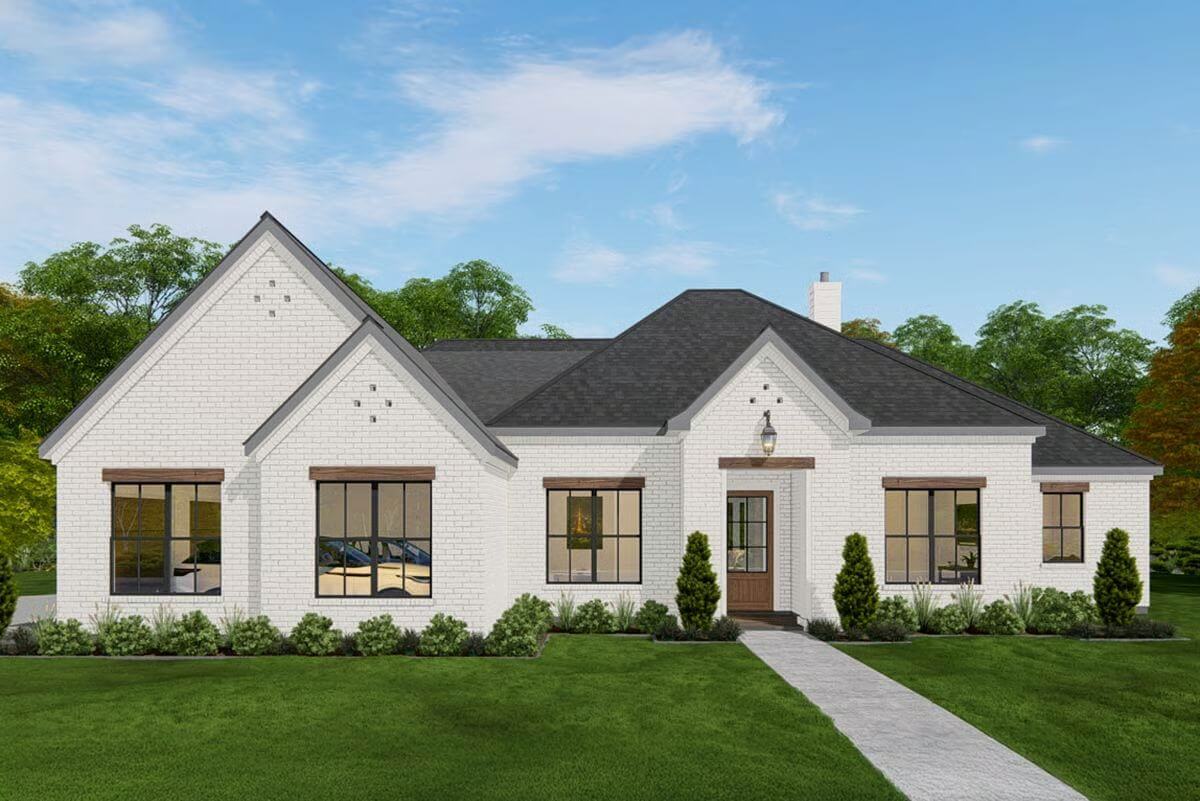 4-Bedroom Transitional Home with Covered Patio and Open-Concept Living (Floor Plan)
