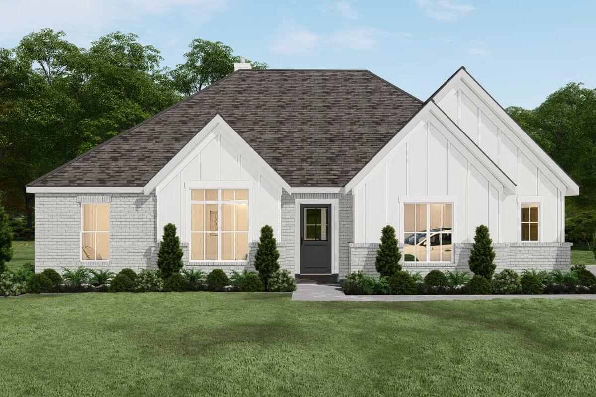 4-Bedroom Transitional Home with Open Living Space and Covered Patio (Floor Plan)